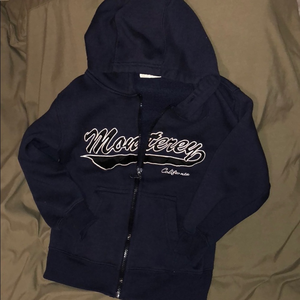 A Monterey California zip up hoodie